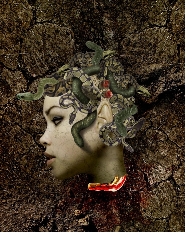 Creation of Medusa's Head: Step 11